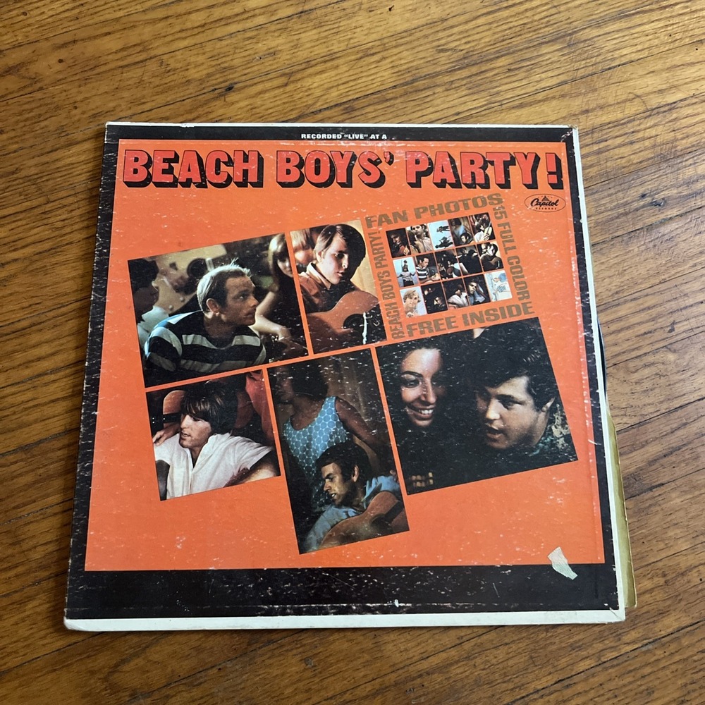 The Beach Boys 1965 Vinyl LP " Recorded Live At A Beach Boys Party !"
